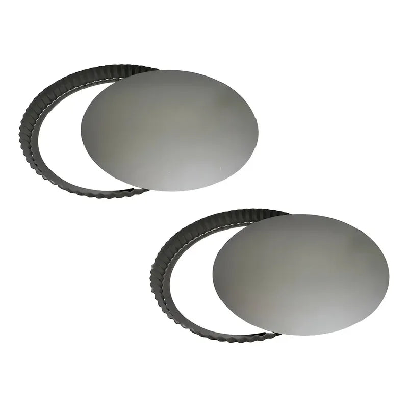 Pack X2 Molde Desmontable Moldes Para Tartaleta 30 Cm Utensilios Para Hacer Tartaletas Molde Para Tartas Para Hornear Resistentes Para Tartaletas Pasteles De Mousse Moldes De Kuchen Pasteleriuscl Gris