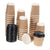 Pack X200 Vaso Desechables Vaso Kraft Doble Pared C/tapa 8oz