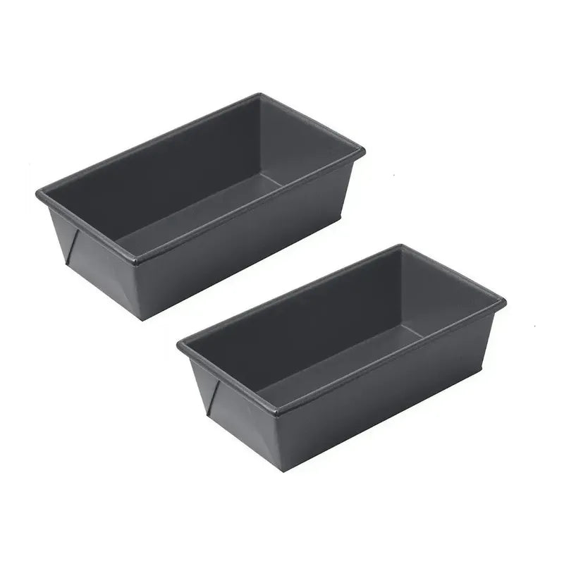 Pack X2 Molde Pan Molde Para Pan De Molde Rectangular 25cm Gris Claro