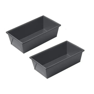 Pack X2 Molde Pan Molde Para Pan De Molde Rectangular 25cm Gris Claro