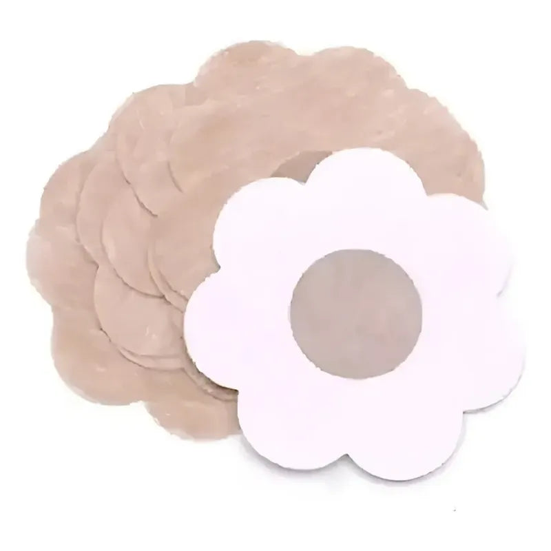 Pack X10 Cubre Pezón Pezoneras Parches Pezoneras Adhesivas Beige Único
