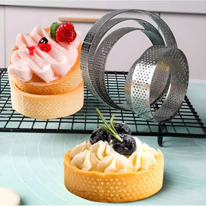 10 Moldes Reposteria Molde Tartaleta Molde Microperforado Reposteria Utensilios Molde Aro Microperforado Molde Kuchen Molde Aro Anillo Microperforado Molde Para Tartas Pasteleriuscl