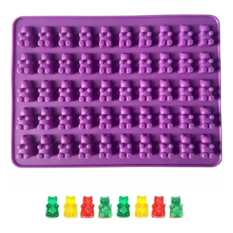 Molde De Silicona Ositos Moldes Silicona Reposteria 50 Osito Multicolor-146366