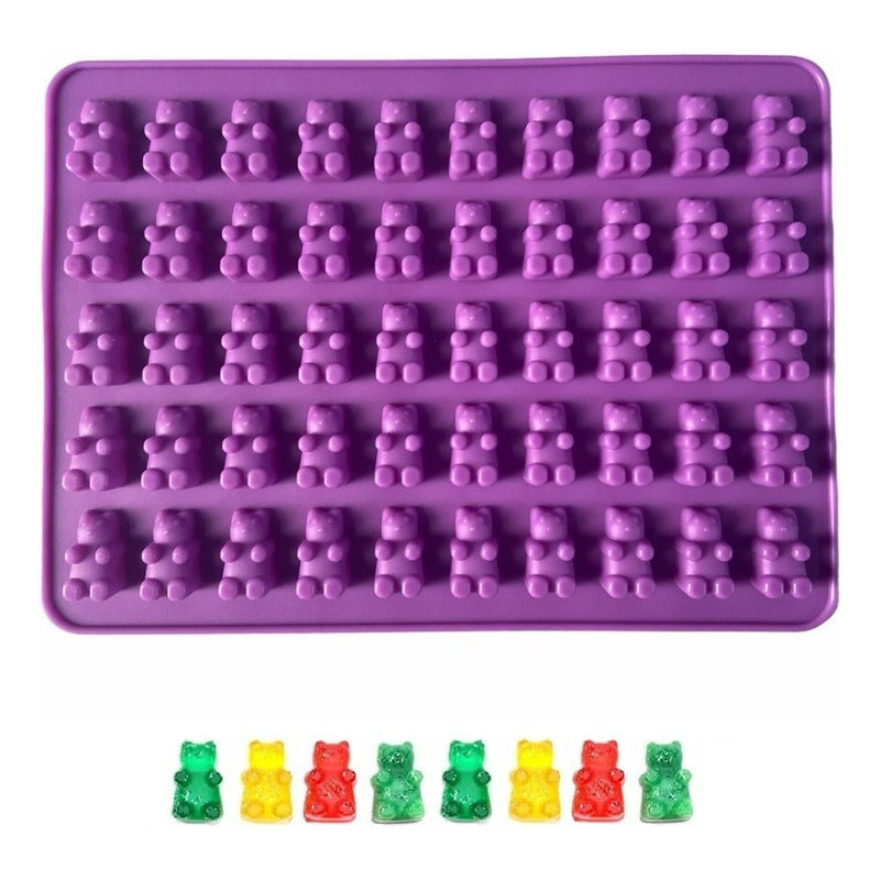 Molde De Silicona Ositos Moldes Silicona Reposteria 50 Osito