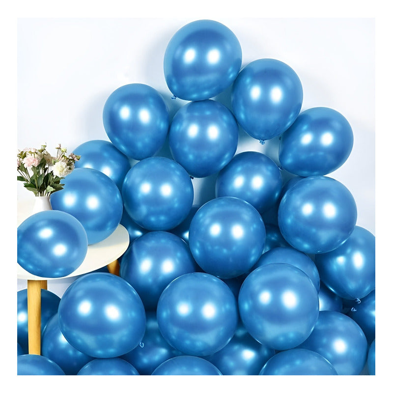 50 Globos Feliz Cumpleaños Decoracion Globos Set De Globos Azul Claro Globos De Cumpleaños