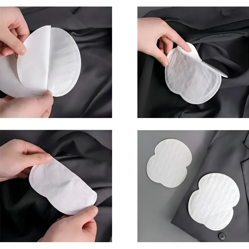 X100 Parches Protectores Piel Antitranspirantes Axilas Polera Antitranspirantes Protectores Dérmicos Protectores... Blanco
