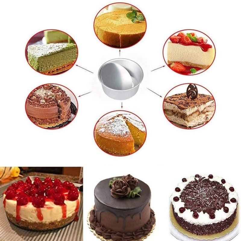 Moldes De Aluminio Para Tortas Molde Desmontable Molde 16cm Plateado