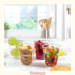 25 Vasos Acrilicos Postres Vasos Plasticos Vasos Postre 3oz/50ml Vasos De Chupito Pequeños Ideales Para Fiestas Vaso De Plástico Multiusos Mini Vasos De Plástico Transparente Para Postre Pasteleriuscl