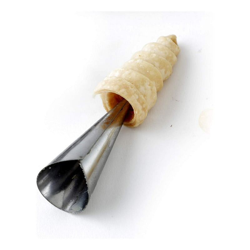 Pack X18 Cono Molde Para Cannoli Cachito Croissant Pan Danes Gris