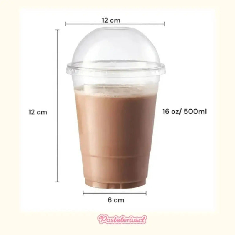 50 Vaso Desechable Plastico Vaso Con Tapa Domo Con Hoyo 16oz Vasos Plasticos Desechables Vasos Para Bebidas Juego De... Transparente