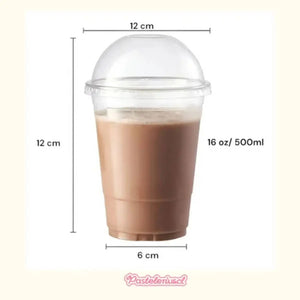 50 Vaso Desechable Plastico Vaso Con Tapa Domo Con Hoyo 16oz Vasos Plasticos Desechables Vasos Para Bebidas Juego De... Transparente