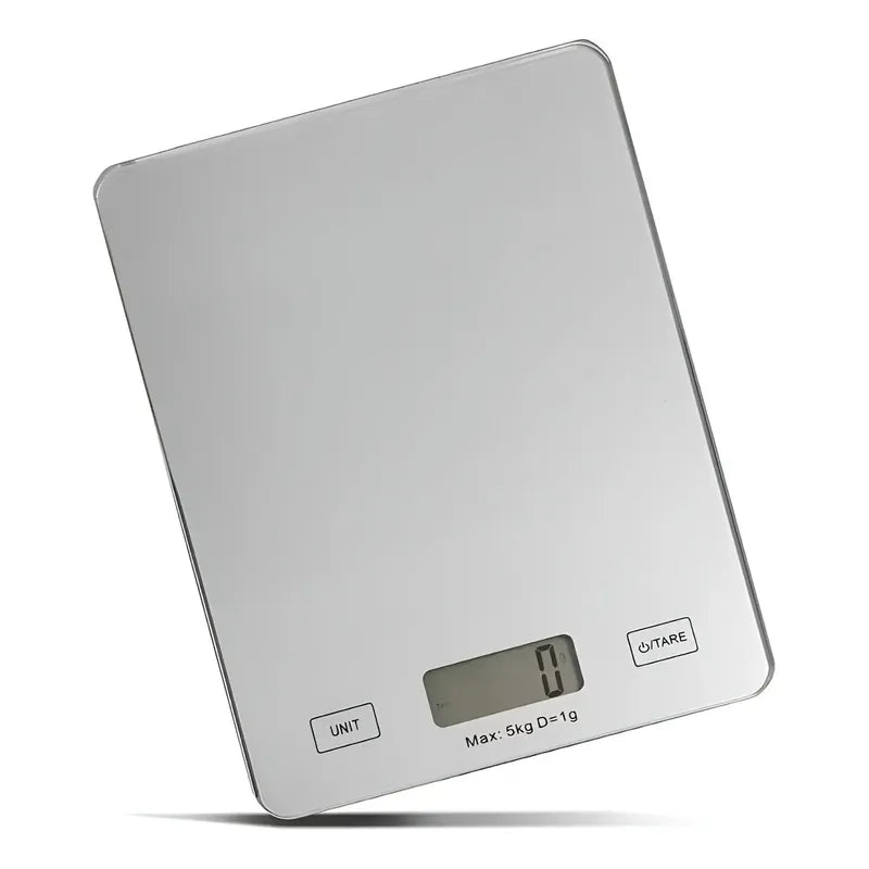 Gramera Digital Pesa Gramera Cocina Pesa Alimentos 5kg/1g Bascula Comercial Balanzas Digitales Gramera Digital Pasteleriuscl Gris 5 Kg