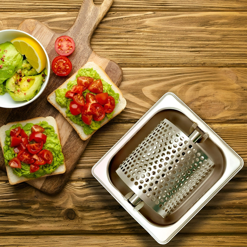 Mantequillera Rodillo Esparcidor De Mantequilla Rueda 60mm Plateado