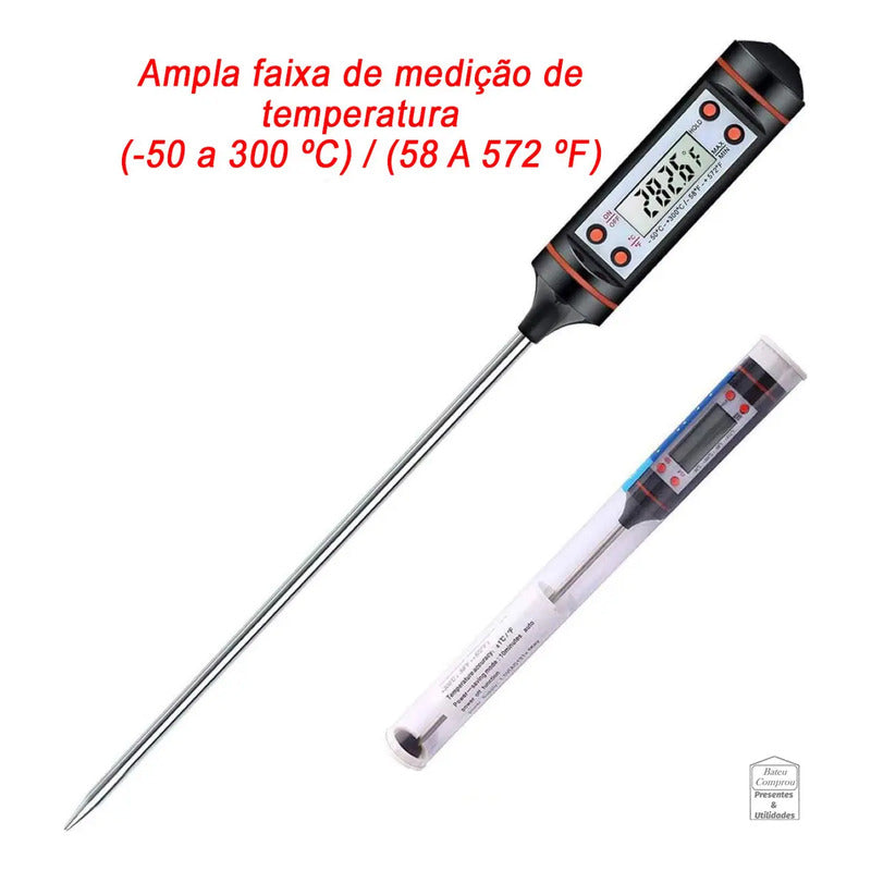 Termómetro De Cocina Genérica Tp101 Negro Pluma De Calibración Automática Termometro Digital Cocina Accesorio Termómetro Electrónico Para Alimentos Multifuncional Para Temperaturas Pasteleriuscl