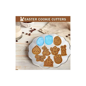 Pack X2 Moldes Galleta Pascua Cortadores Galletas Cortador Utensilios De Cocina Moldes Galletas Utensilios Cocina Cortador De Galletas Pascua Cortador Galleta Plastico Figuras De Pascua Pasteleriacl