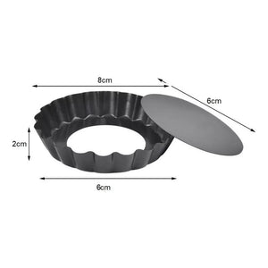 6 Moldes Tartaleta Desmontable Tarta Individual 8cm Molde Metálico Mini Tarta Molde Reposteria Molde 8cm Tarta Molde Mini Kuchen Mini Tartaleta Mini Cake Postre Pasteleriacl