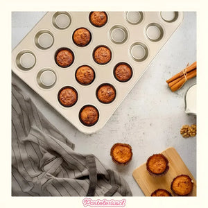 Moldes 24 Cupcakes Molde Mini Muffins Moldes Reposteria Bandeja Para Magdalenas Utensilio De Repostería Para Cupcakes... Dorado