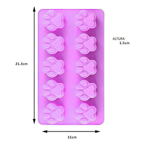 Pack X4 Moldes De Chocolate Moldes Silicona Patitas Patas