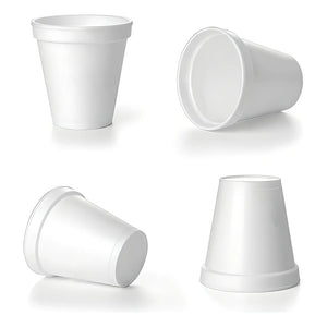 50 Vasos Desechables Vasos Plumavit Termico Vaso 6oz/177ml Vaso De Cafe Vaso Termico Descartable Vasos Café Para Foodtruck Vasos Desechables Para Cafetería Vaso Plumavit Pasteleriuscl Blanco