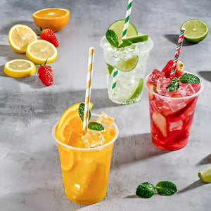 50 Vasos Plasticos Desechables Vasos Para Bebidas 13oz 400ml Vasos Plásticos Para Fiestas Vasos Desechables Vaso Para Bebidas Frías Para Servir Catering Eventos Pasteleriuscl Trasparente