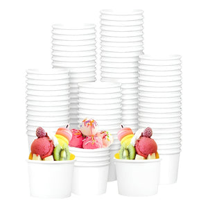 100 Vasos Polipapel Pote Helado Vaso Helado Desechables 12oz