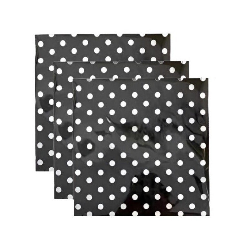 X20 Servilletas Decoracion De Cumpleaños Servilleta Negra