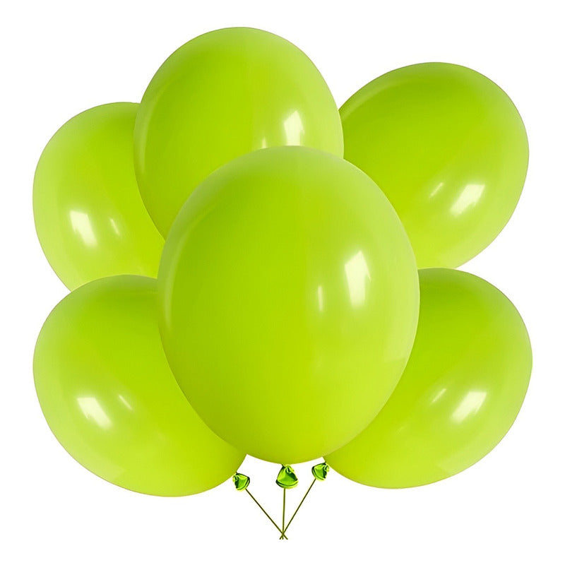 Pack 10 Globos De Decoración Globos Verde Globo Redondo 23cm Verde 23cm