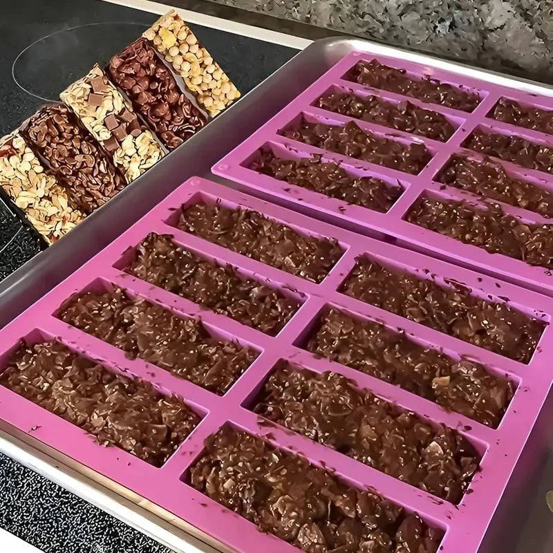 4 Moldes De Chocolate Molde Silicona Moldes Barra 8cav Moldes Para Chocolate 8 Barra Cereal Moldes De Silicona Para Jabones Barras Energeticas Reposteria Pasteleriuscl