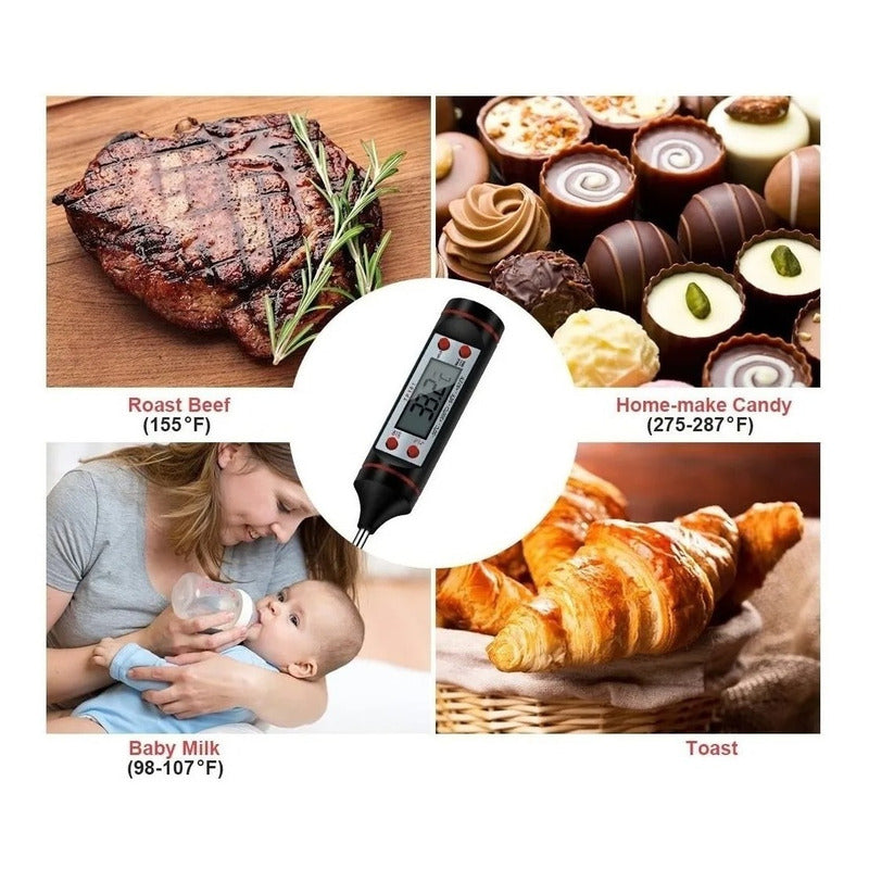 Termometro De Cocina Termómetro Horno Termometro Cocina 014 Gris Con Negro 014