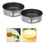 2 Molde Torta Moldes Queque Moldes Desmontables Mini Redondo Gris 619