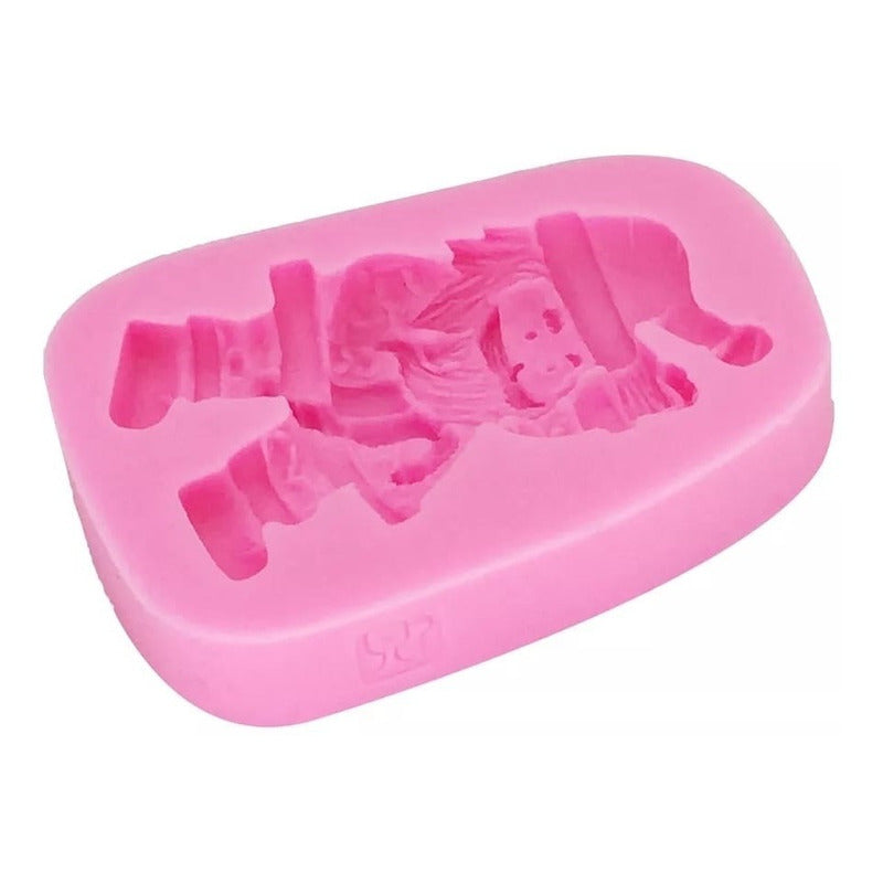 Molde De Silicona Molde Santa Molde Fondant Viejito Pascuero Rosa Viejito Pascuero 52310