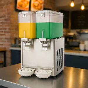 Dispensadores Bebidas Doble Dispensador Agua Electrico 18l Dispensador De Bebidas Comerciales Dispensador De Jugo De... Plateado