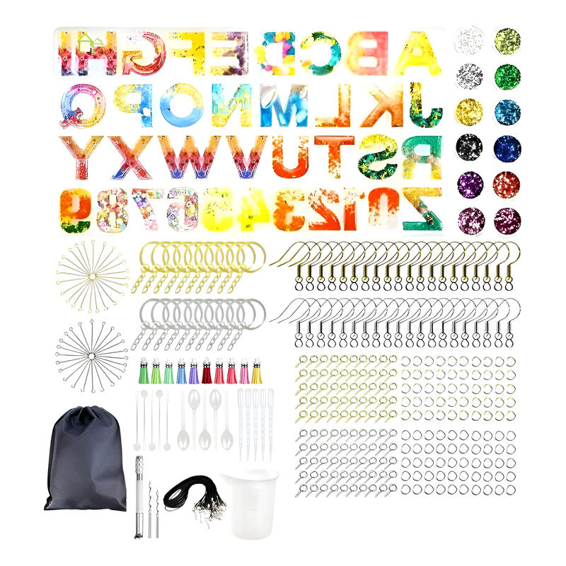 Moldes De Resina Epoxi Para Manualidades Kit Resina 363pcs