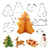 Moldes De Galletas Cortadores De Galletas Navidad Figuras 3d Plateado
