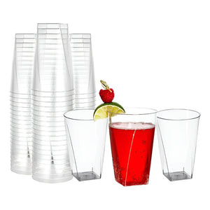 100 Vaso Desechable Plastico Vaso 7oz Vasos Plasticos 200ml Desechables Vasos Para Bebidas Juego De Vasos Descartables Vasos Grande Vasos Plásticos Pasteleriacl