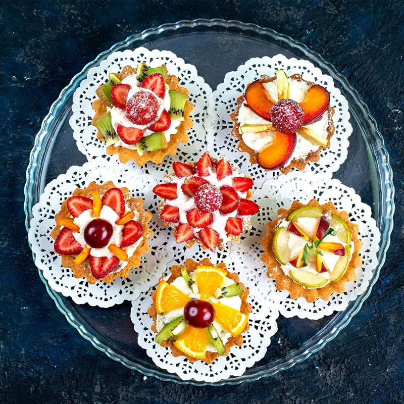 Moldes Tartas Moldes Tartaleta Desmontable Individual 12cm Gris