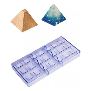 Pack X2 Moldes De Chocolate Molde Policarbonato Piramide