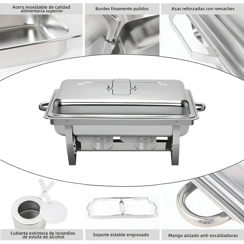 Chafer Bufetera Chafing Buffet Vapor 3 Depositos Chafers 3l Bufetera Chafer 3 Depositos