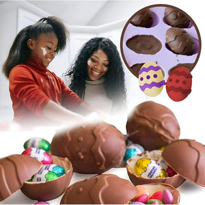 Pack X2 Moldes Chocolate Silicona Molde Huevo Pascua Conej