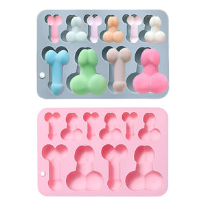 Moldes De Silicona Reposteria Mini Pene Molde Silicona 10cav