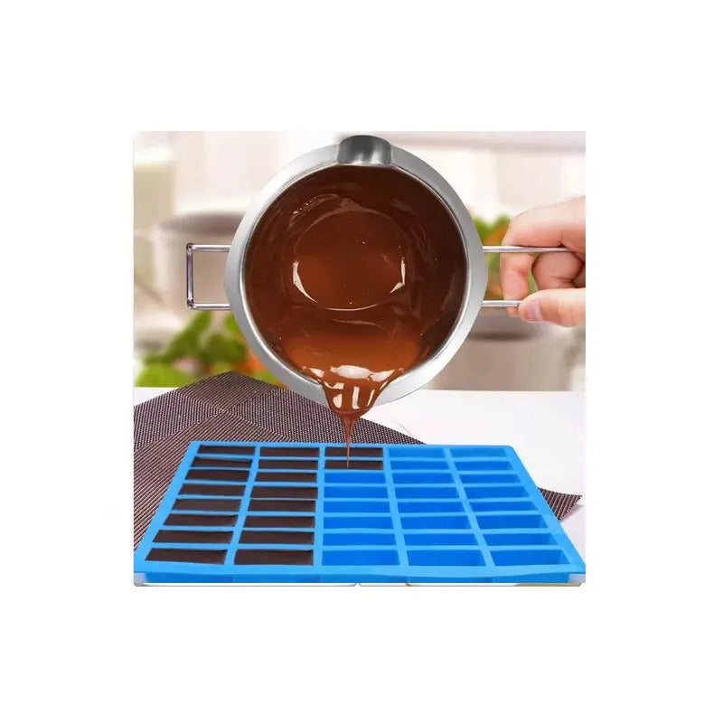 Moldes Silicona Barra Chocolate Moldes Hielo Molde Jabon Moldes Para Cubitos De Hielo Pequeños Cubos De Hielo De Fácil... Azul