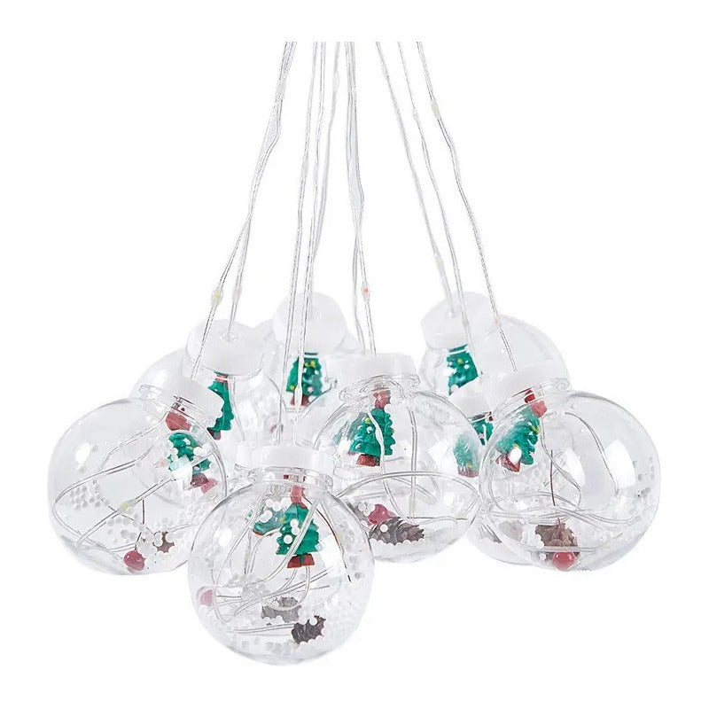 2 Luces Guirnalda Luces Navideñas Cascada Guirnaldas Navidad Multicolor