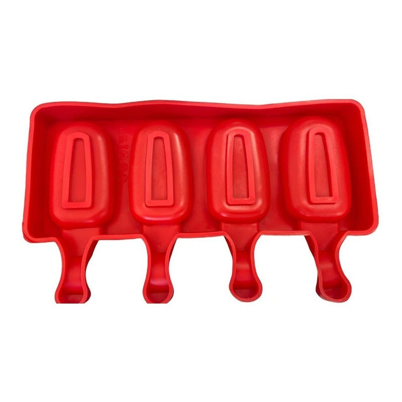 Moldes De Silicona Para Helados Molde Paletas Helado Mini418 Blanco