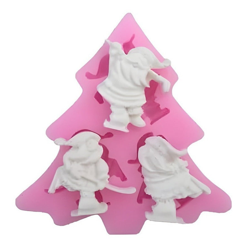 Molde De Silicona Molde Santa Molde Fondant Santa Jockey 322 Rosa Santa Jockey 2322