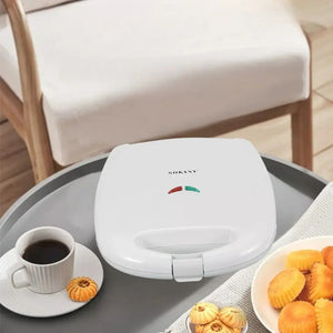 Maquina Para Hacer Galletas Maquina Manuales 13 Moldes 1400w Plancha Para Hornear Máquina Eléctrica Para Hacer Galletas... Blanco