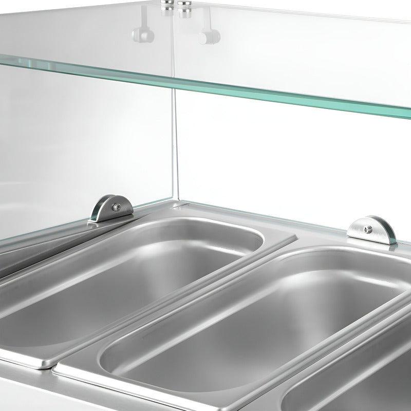 Bandeja Alimentos Para Restaurante Vitrinas Frias Sobremesa Plateado