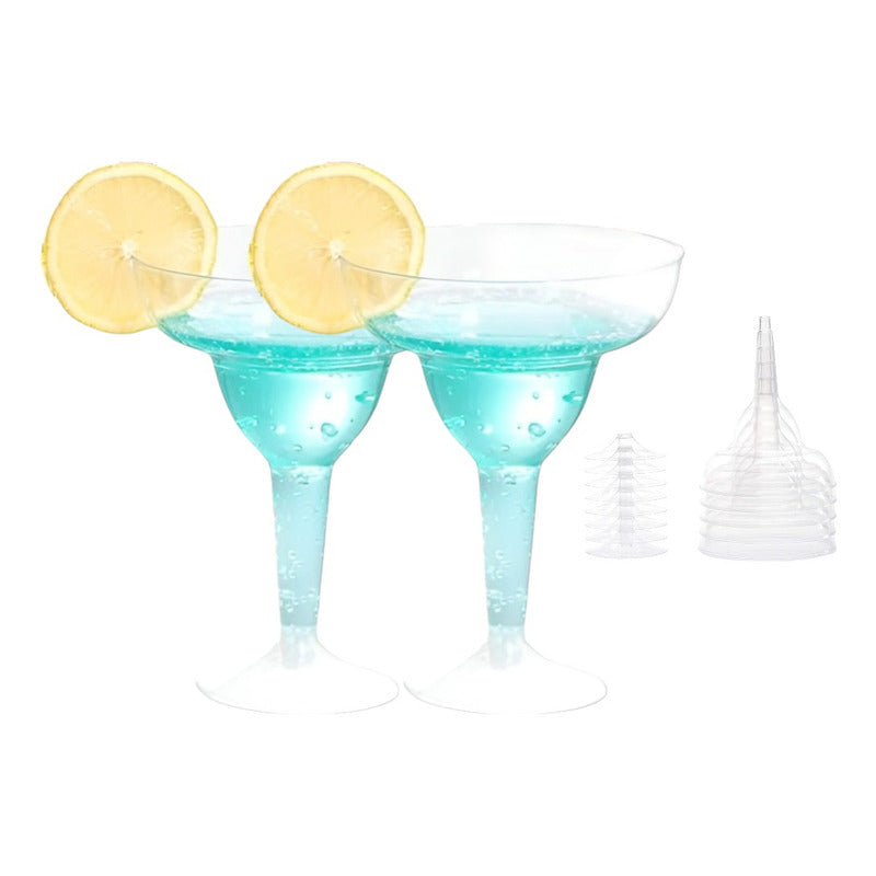 Pack X20 Copas Margarita Copas Acrilico Copas Coctel 240ml Transparente