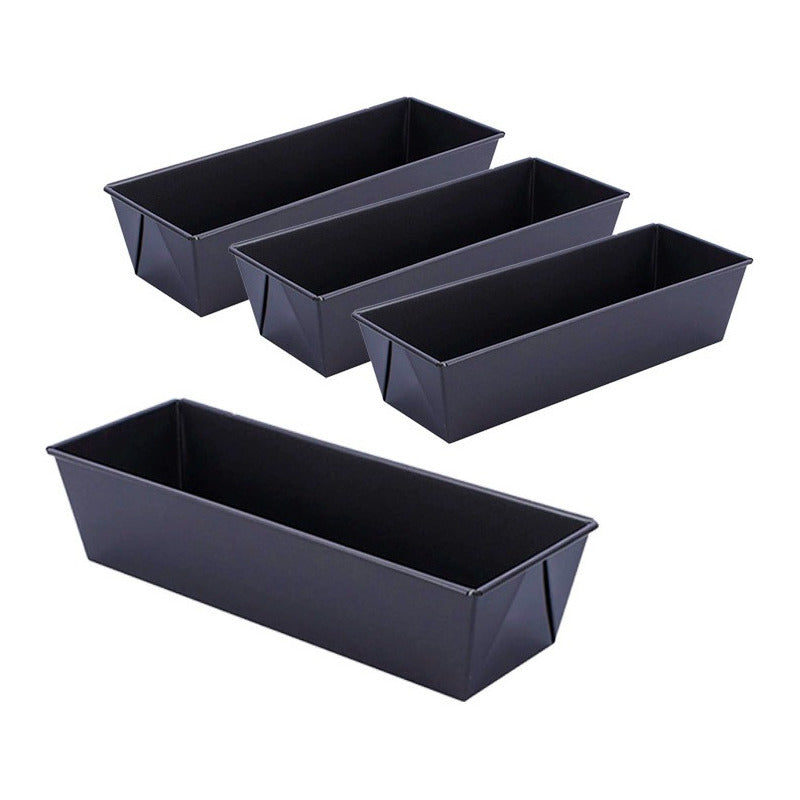 4 Molde Pan Molde Para Pan De Molde Rectangular Queque 30cm Gris