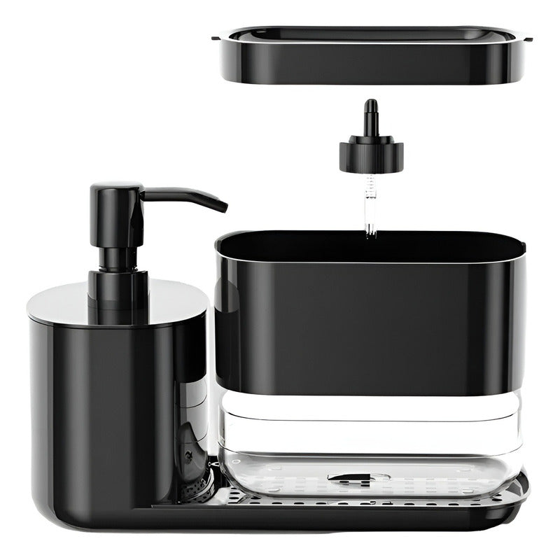 Soporte Esponja Lavaloza Para Tu Cocina Escurridor Lavaplato Negro