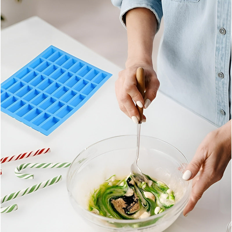 Moldes Silicona Barra Chocolate Moldes Hielo Molde Jabon  Azul